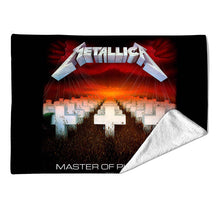 Load image into Gallery viewer, Rocksax Metallica Sherpa Fleece Blanket - Master of Puppets
