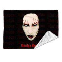 Load image into Gallery viewer, Rocksax Marilyn Manson Blanket - Lips
