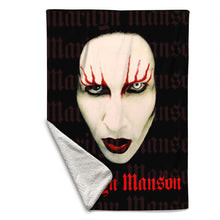 Load image into Gallery viewer, Rocksax Marilyn Manson Blanket - Lips  | Buy Now From £49.99
