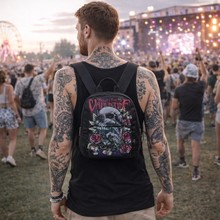 Load image into Gallery viewer, Rocksax Bullet For My Valentine Mini Backpack - Skull Red Eyes
