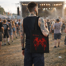 Load image into Gallery viewer, Rocksax Sleep Token Tote Bag - Grunge Logo
