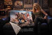 Load image into Gallery viewer, Rocksax Iron Maiden Sherpa Fleece Blanket - Trooper
