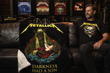 Load image into Gallery viewer, Rocksax Metallica Blanket - If Darkness Had A Son
