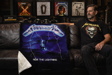 Load image into Gallery viewer, Rocksax Metallica Sherpa Fleece Blanket - Ride The Lightning
