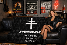 Load image into Gallery viewer, Rocksax President Blanket - Lyric Fool
