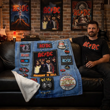 Load image into Gallery viewer, Rocksax AC/DC Blanket - Battle Vest
