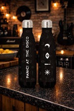 Load image into Gallery viewer, Rocksax Panic! At The Disco Drink Bottle - Icons
