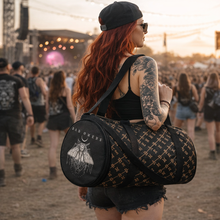 Load image into Gallery viewer, Rocksax Bad Omens Duffle Bag - Moth
