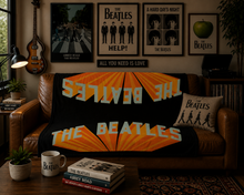 Load image into Gallery viewer, Rocksax The Beatles Blanket - 70's Logo
