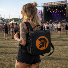 Load image into Gallery viewer, Rocksax Trojan Vinyl Backpack - Helmet
