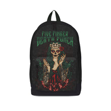 Load image into Gallery viewer, Rocksax Five Finger Death Punch Backpack - Dotd Green  | Buy Now For 47.99
