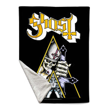 Load image into Gallery viewer, Rocksax Ghost Sherpa Fleece Blanket - Clockwork  | Buy Now From £49.99
