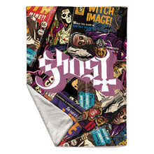 Load image into Gallery viewer, Rocksax Ghost Sherpa Fleece Blanket - Magazines  | Buy Now From £49.99
