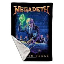 Load image into Gallery viewer, Rocksax Megadeth Sherpa Fleece Blanket - Rust in Peace  | Buy Now From £49.99
