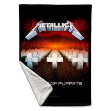 Load image into Gallery viewer, Rocksax Metallica Sherpa Fleece Blanket - Master of Puppets  | Buy Now For 49.99 to 69.99
