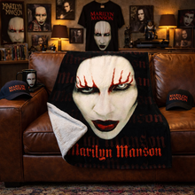 Load image into Gallery viewer, Rocksax Marilyn Manson Blanket - Lips
