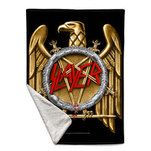 Load image into Gallery viewer, Rocksax Slayer Sherpa Fleece Blanket - Golden Eagle  | Buy Now From £49.99
