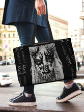 Load image into Gallery viewer, Rocksax Poppy Webbing Handled Tote/Shopper   - I Disagree
