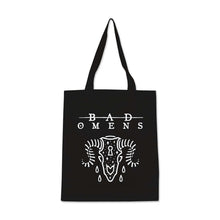 Load image into Gallery viewer, Rocksax Bad Omens Tote Bag - Ramskull  | Buy Now For 19.99
