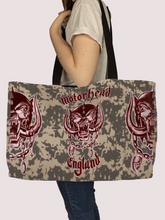 Load image into Gallery viewer, Rocksax Motorhead Webbing Handled Beach/Shopper Bag - Green Camo
